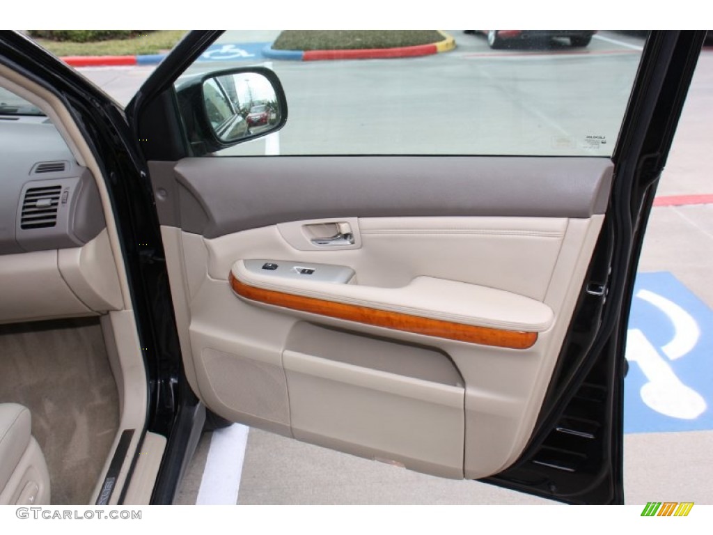 2009 Lexus RX 350 AWD Parchment Door Panel Photo #77380661