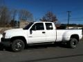 2004 Summit White Chevrolet Silverado 3500HD LS Extended Cab 4x4 Dually  photo #1