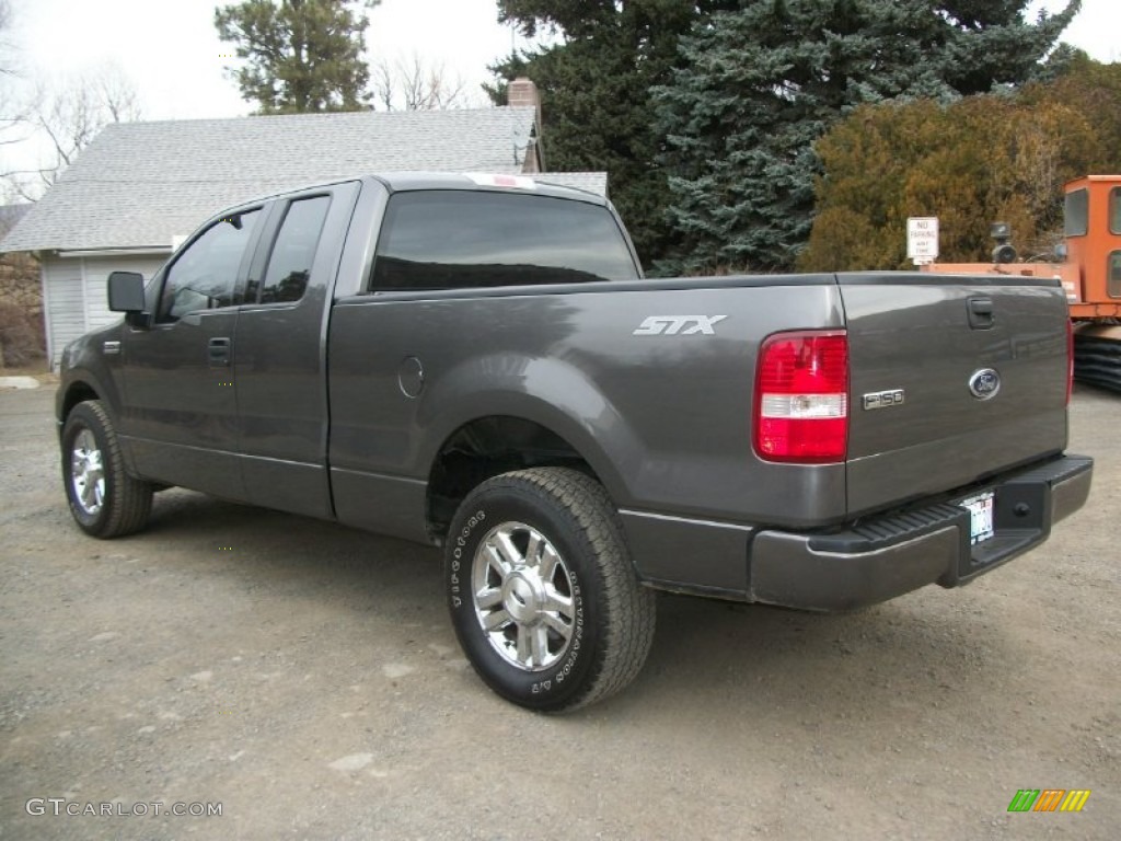 2004 F150 STX SuperCab - Dark Shadow Grey Metallic / Medium/Dark Flint photo #4