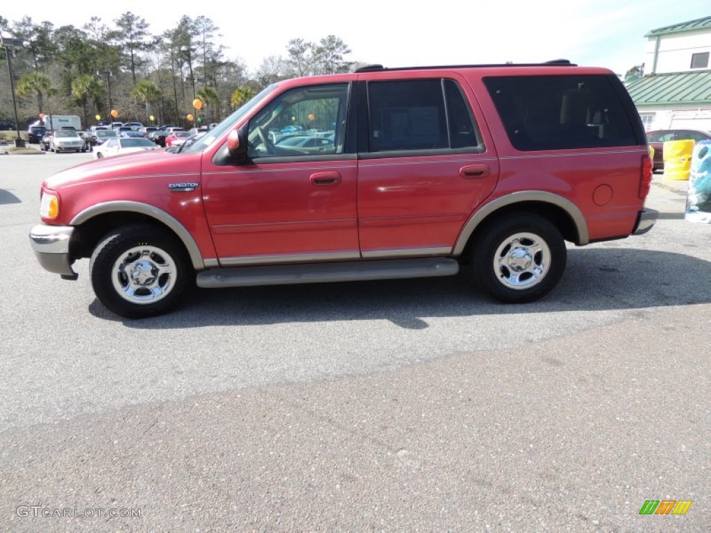2001 Expedition Eddie Bauer - Laser Red / Medium Parchment photo #2