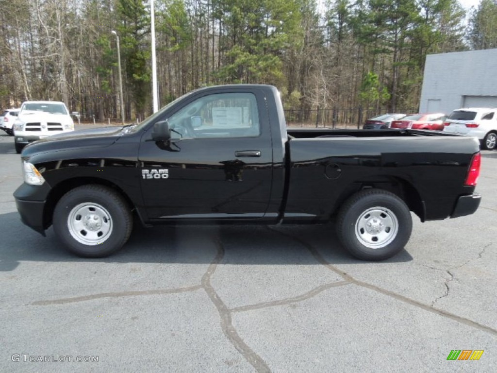Black 2013 Ram 1500 Tradesman Regular Cab Exterior Photo #77383551