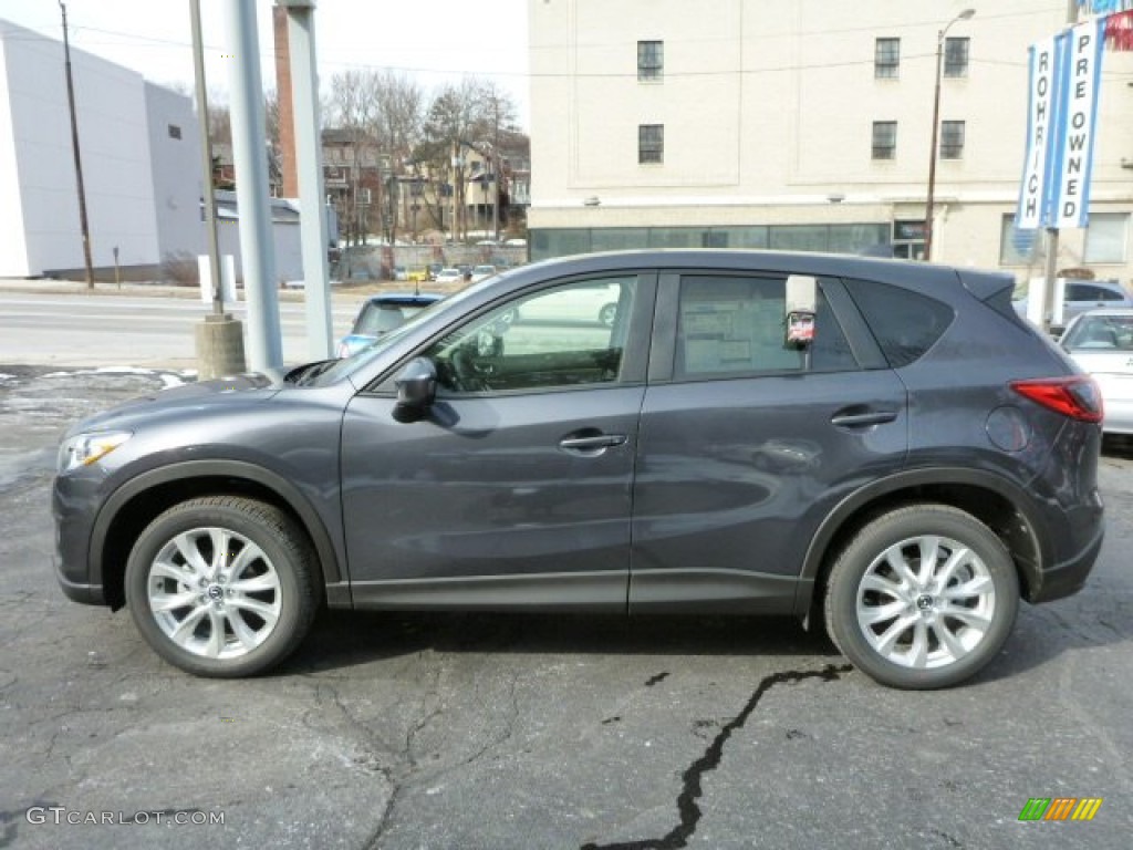 Meteor Gray Mica 2014 Mazda CX-5 Grand Touring AWD Exterior Photo #77383570