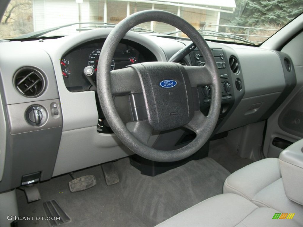 2004 F150 STX SuperCab - Dark Shadow Grey Metallic / Medium/Dark Flint photo #7