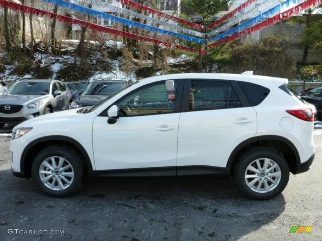 Crystal White Pearl Mica 2014 Mazda CX-5 Touring AWD Exterior Photo #77383996