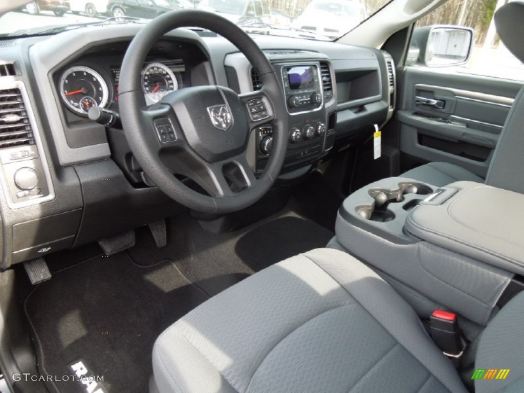 Black/Diesel Gray Interior 2013 Ram 1500 Tradesman Regular Cab Photo #77384109