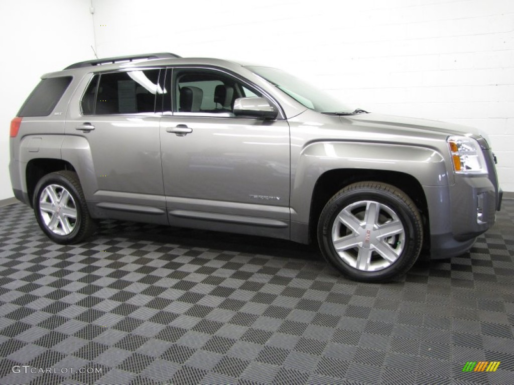 2012 Terrain SLT - Gray Green Metallic / Light Titanium photo #3