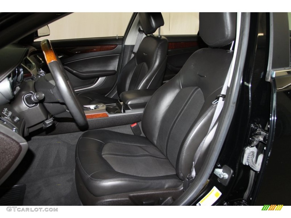 Ebony Interior 2009 Cadillac CTS Sedan Photo #77384940