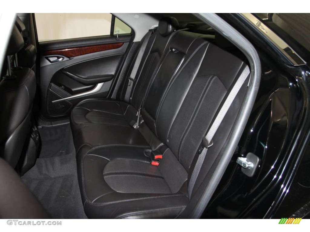 Ebony Interior 2009 Cadillac CTS Sedan Photo #77384964