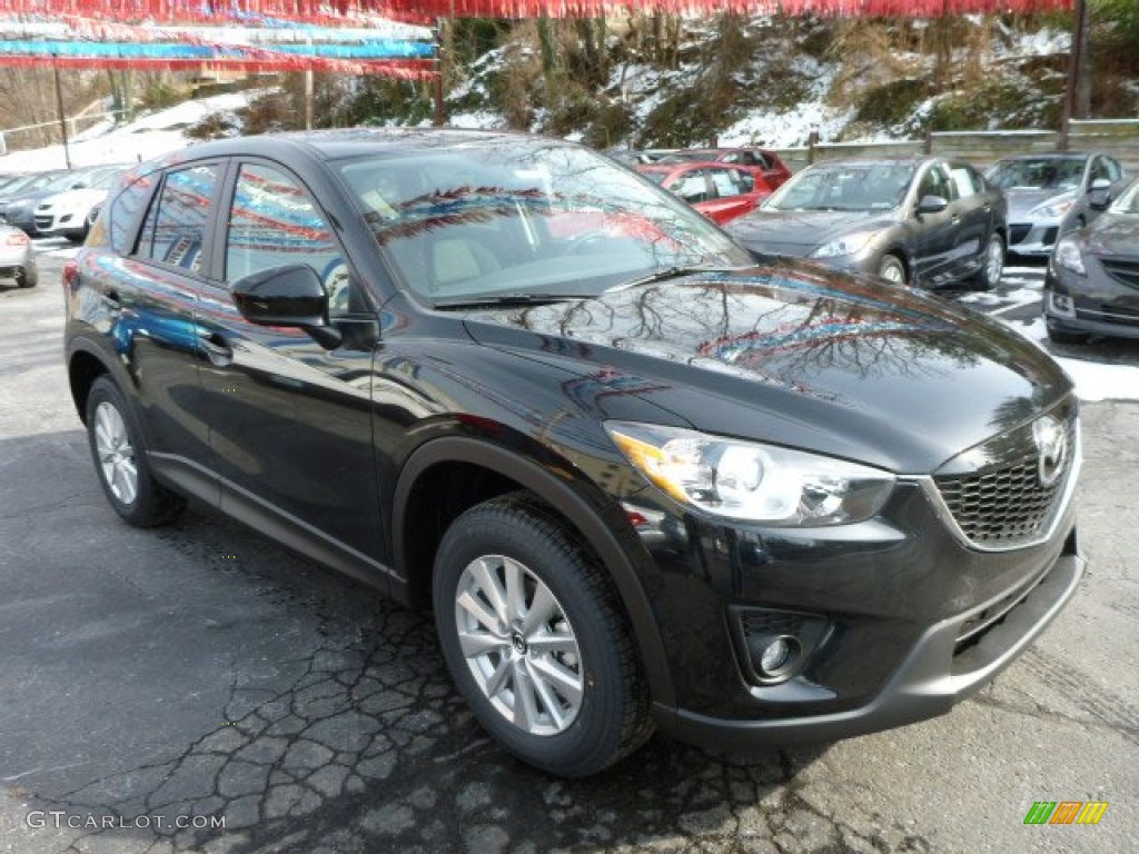 Jet Black Mica 2014 Mazda CX-5 Touring AWD Exterior Photo #77385001