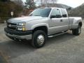 2007 Silver Birch Metallic Chevrolet Silverado 3500HD Classic LT Extended Cab Dually 4x4  photo #5