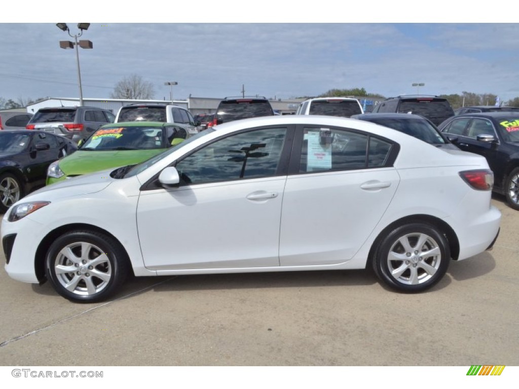Crystal White Pearl Mica 2011 Mazda MAZDA3 i Touring 4 Door Exterior Photo #77385732