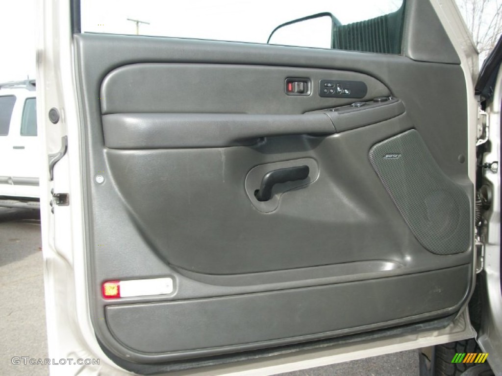 2007 Chevrolet Silverado 3500HD Classic LT Extended Cab Dually 4x4 Medium Gray Door Panel Photo #77385741