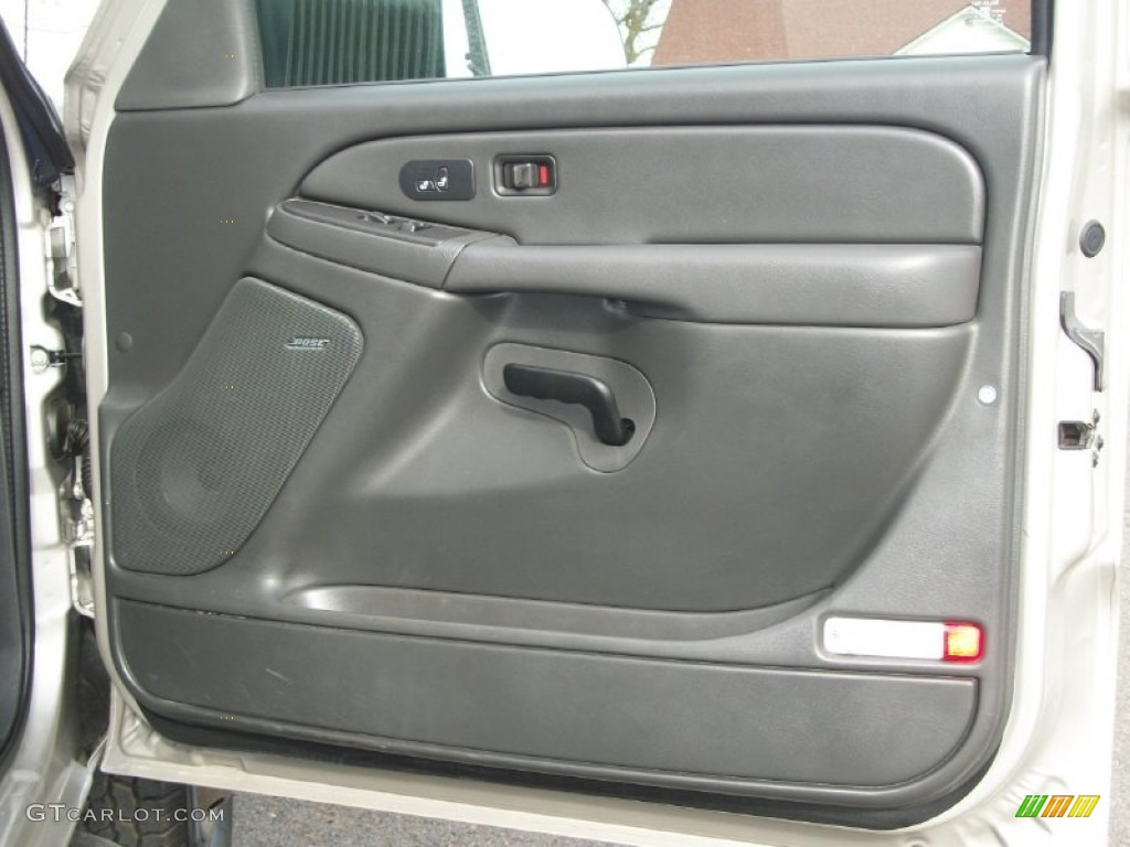 2007 Chevrolet Silverado 3500HD Classic LT Extended Cab Dually 4x4 Medium Gray Door Panel Photo #77385846