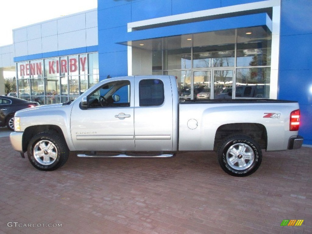 2010 Silverado 1500 LTZ Extended Cab 4x4 - Sheer Silver Metallic / Ebony photo #14