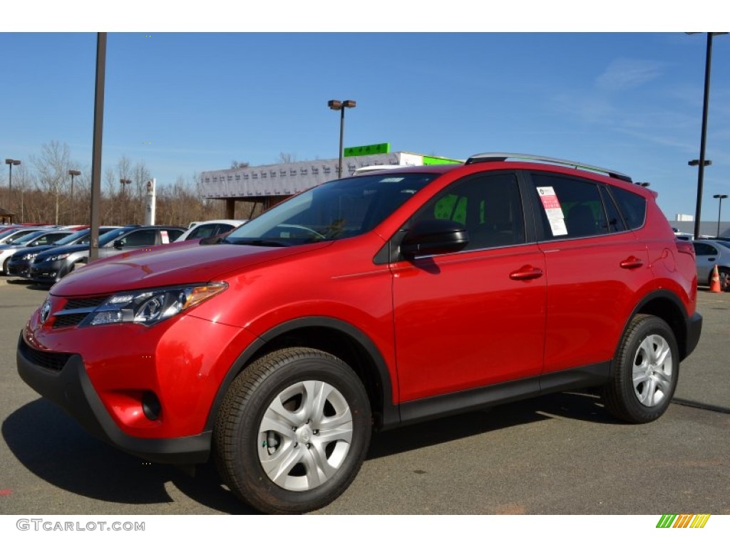 Barcelona Red Metallic 2013 Toyota RAV4 LE Exterior Photo #77387460