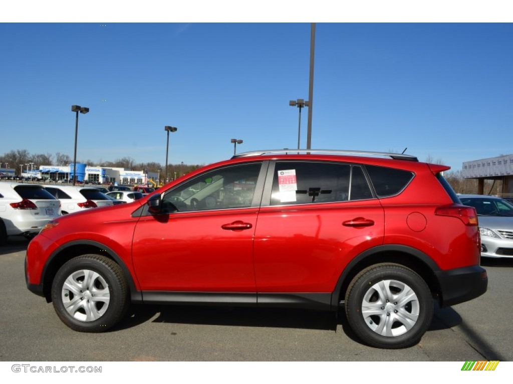 Barcelona Red Metallic 2013 Toyota RAV4 LE Exterior Photo #77387476