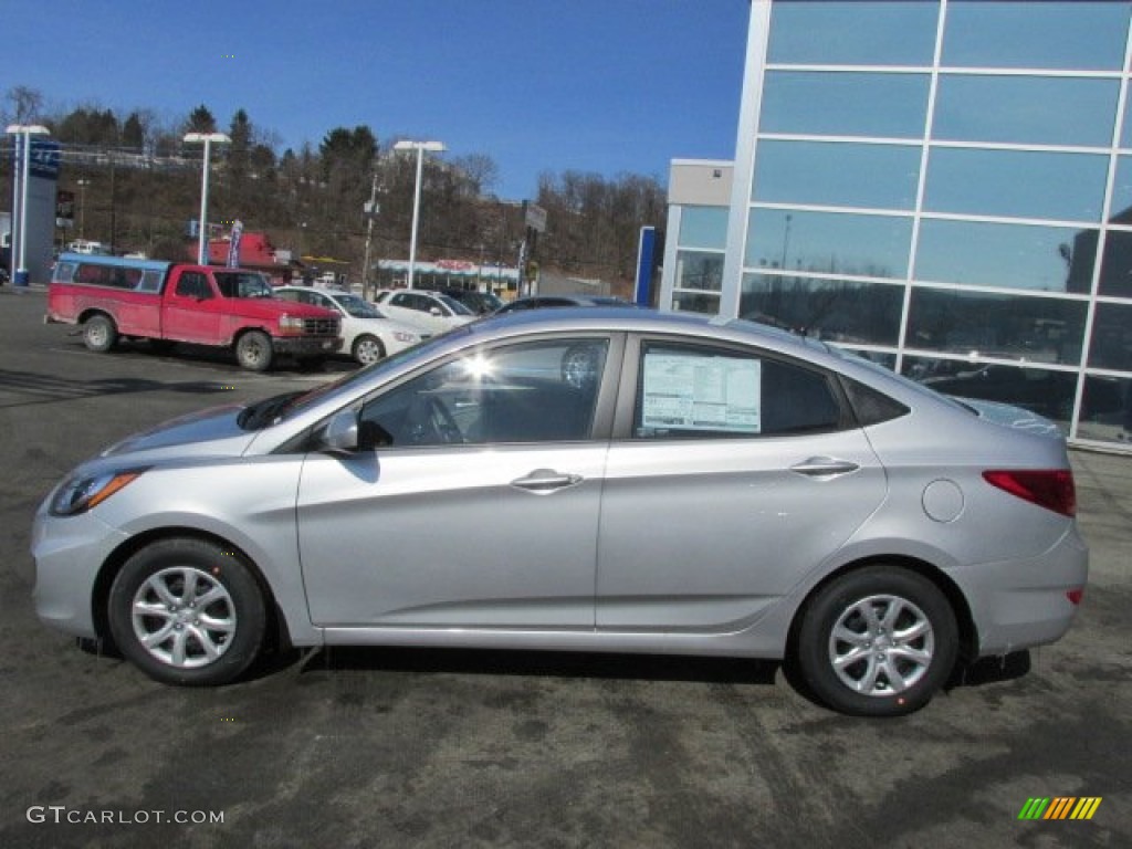 Ironman Silver 2013 Hyundai Accent GLS 4 Door Exterior Photo #77389029