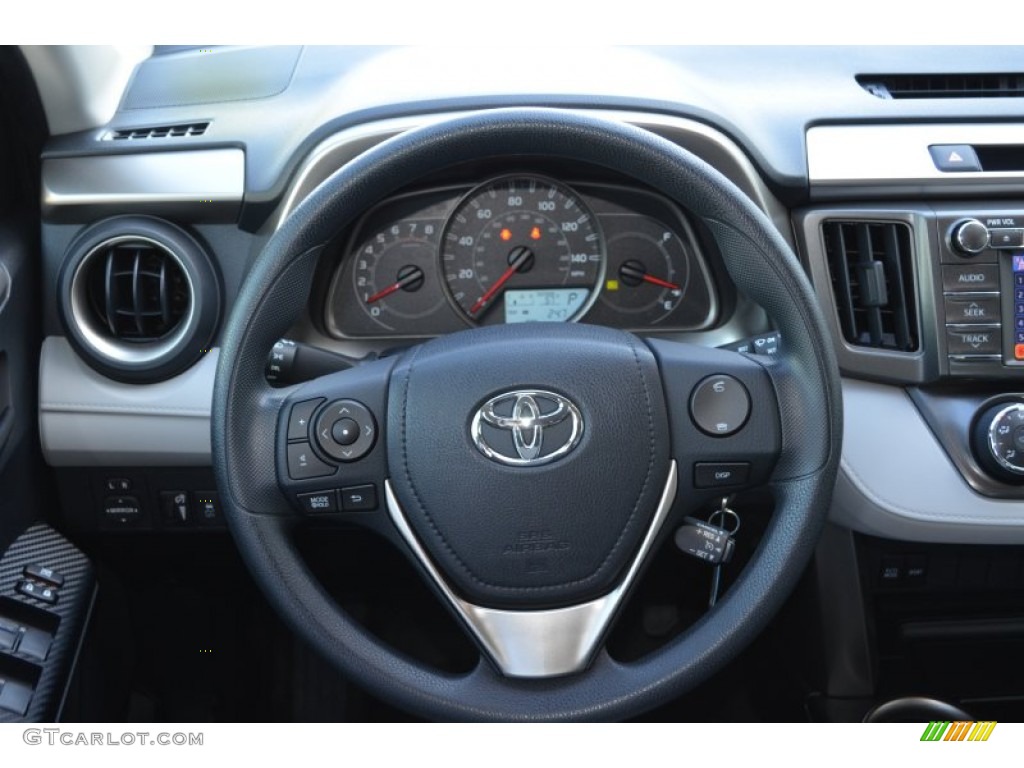 2013 Toyota RAV4 LE Ash Steering Wheel Photo #77389626