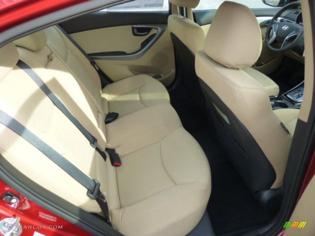 2013 Elantra GLS - Red Allure / Beige photo #12