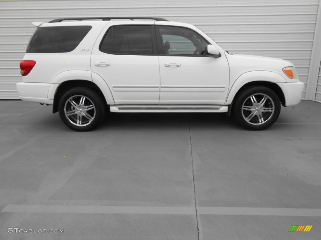 2006 Sequoia SR5 - Natural White / Taupe photo #3