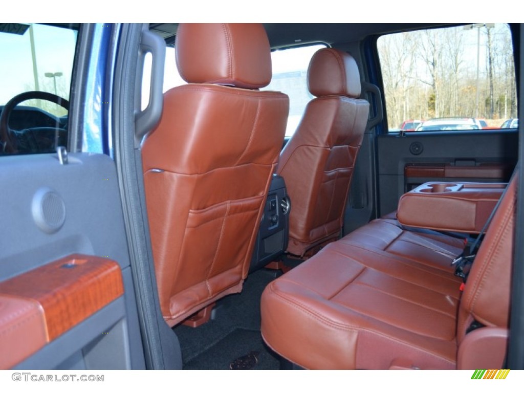 2013 Ford F250 Super Duty King Ranch Crew Cab 4x4 Rear Seat Photo #77390088