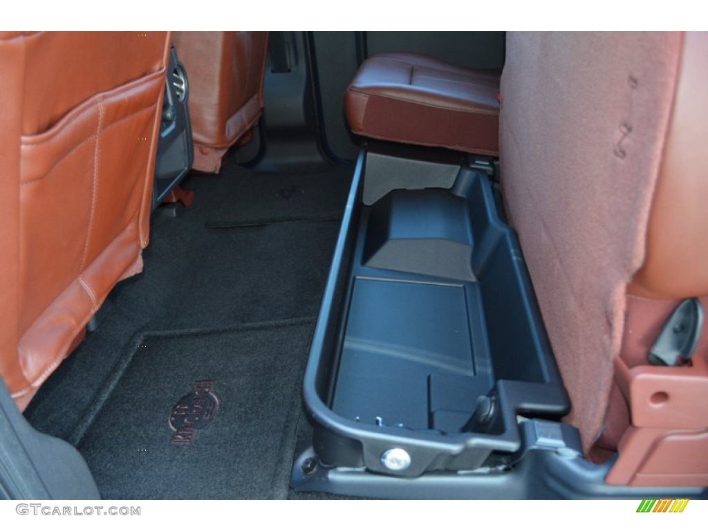 2013 Ford F250 Super Duty King Ranch Crew Cab 4x4 Rear Seat Photo #77390106