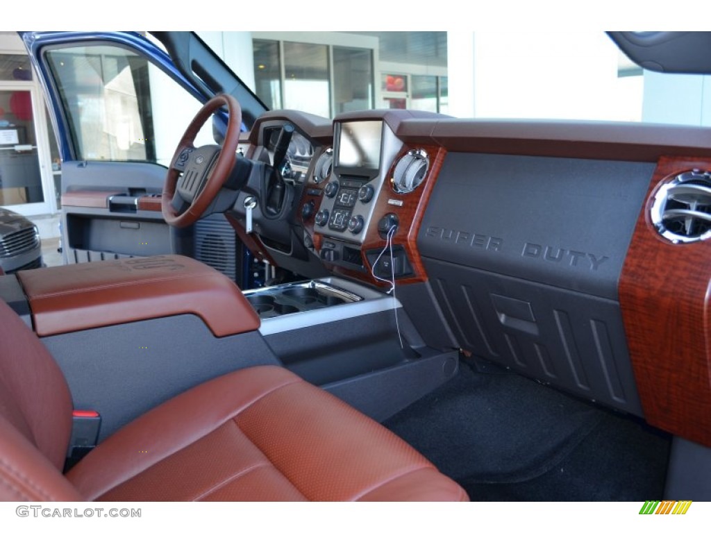 2013 F250 Super Duty King Ranch Crew Cab 4x4 - Blue Jeans Metallic / King Ranch Chaparral Leather/Black Trim photo #16