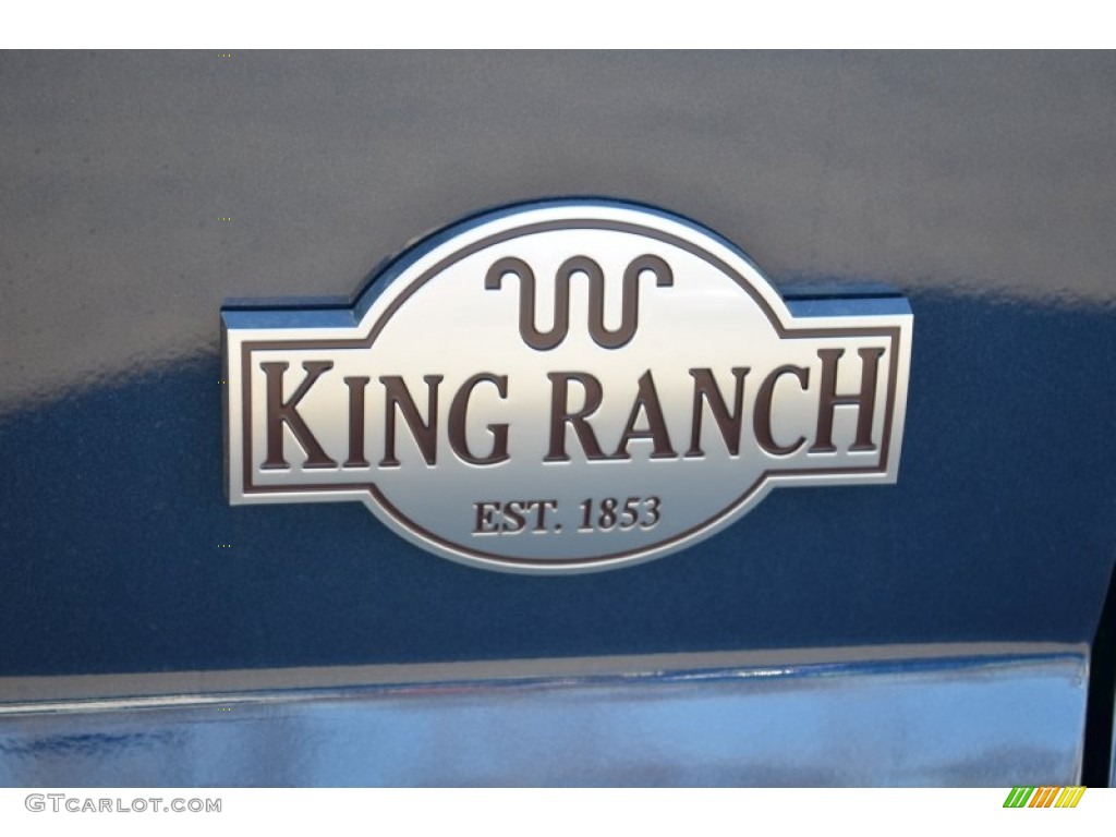 2013 F250 Super Duty King Ranch Crew Cab 4x4 - Blue Jeans Metallic / King Ranch Chaparral Leather/Black Trim photo #21