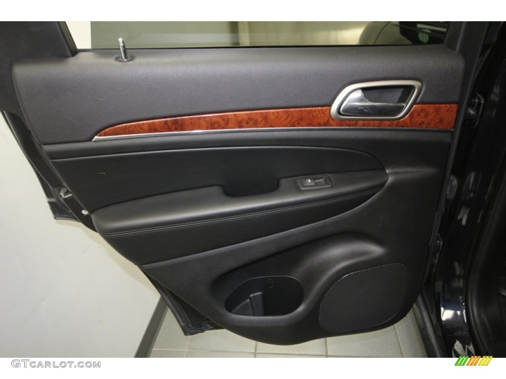 2011 Jeep Grand Cherokee Limited Black Door Panel Photo #77390274
