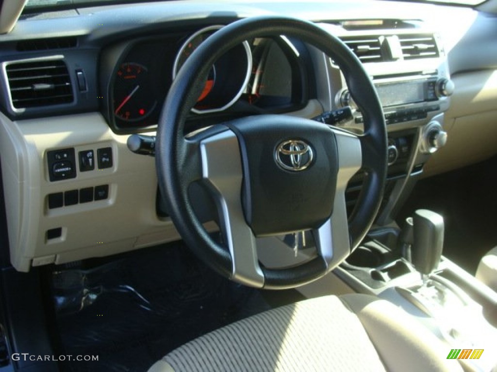 2010 Toyota 4Runner SR5 4x4 Sand Beige Dashboard Photo #77390759