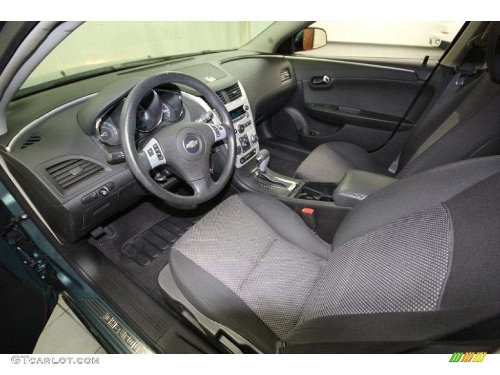 Ebony Interior 2009 Chevrolet Malibu LT Sedan Photo #77391452