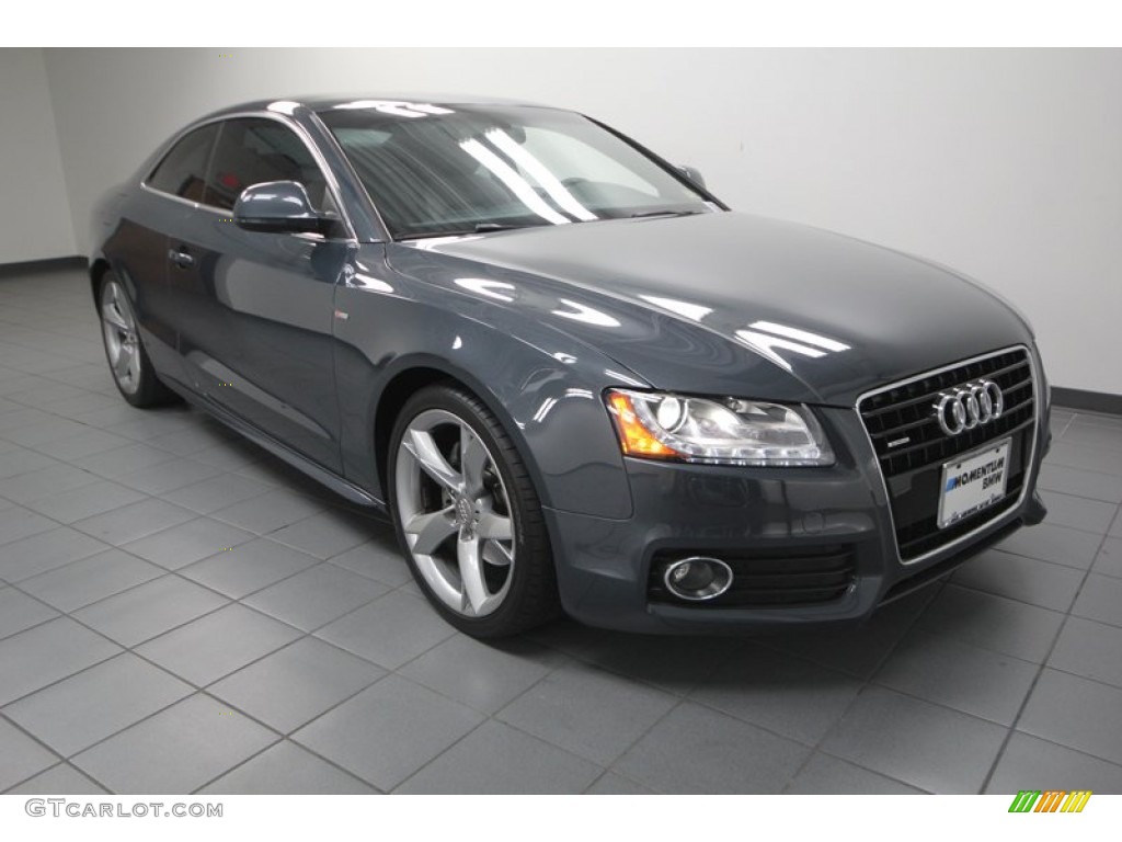 2009 A5 3.2 quattro Coupe - Meteor Grey Pearl / Black photo #1