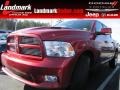2010 Inferno Red Crystal Pearl Dodge Ram 1500 Sport Crew Cab  photo #1