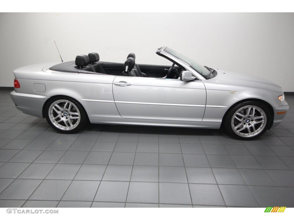 2006 3 Series 330i Convertible - Titanium Silver Metallic / Black photo #7