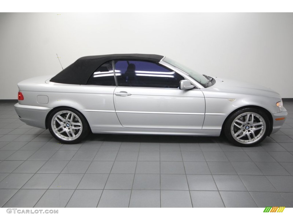 2006 3 Series 330i Convertible - Titanium Silver Metallic / Black photo #8