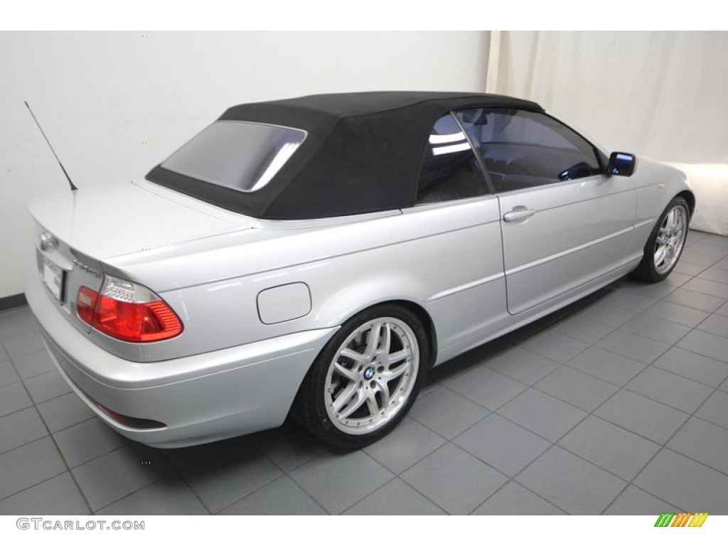 2006 3 Series 330i Convertible - Titanium Silver Metallic / Black photo #12