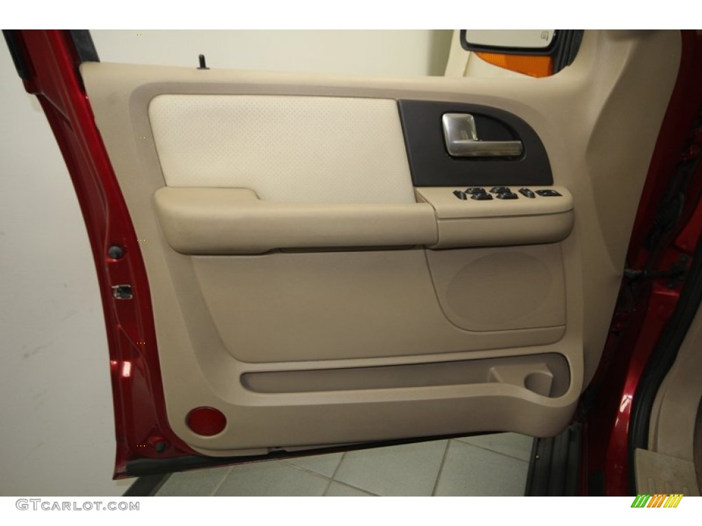 2004 Ford Expedition Eddie Bauer Medium Parchment Door Panel Photo #77394618
