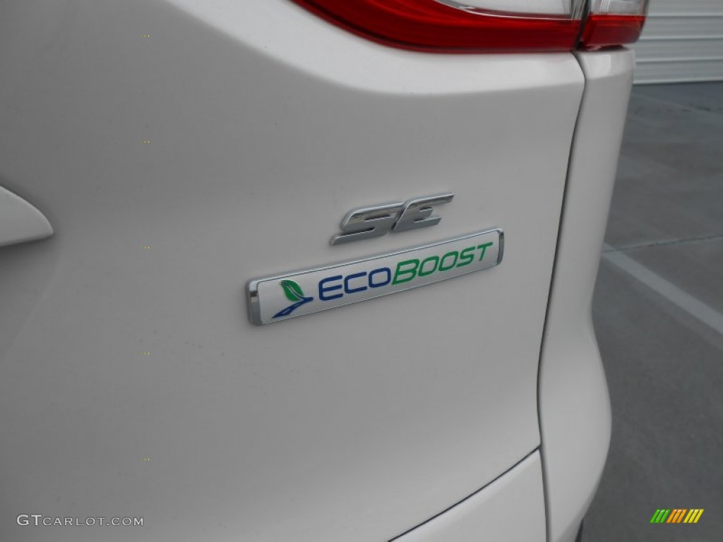 2013 Escape SE 1.6L EcoBoost - White Platinum Metallic Tri-Coat / Charcoal Black photo #8