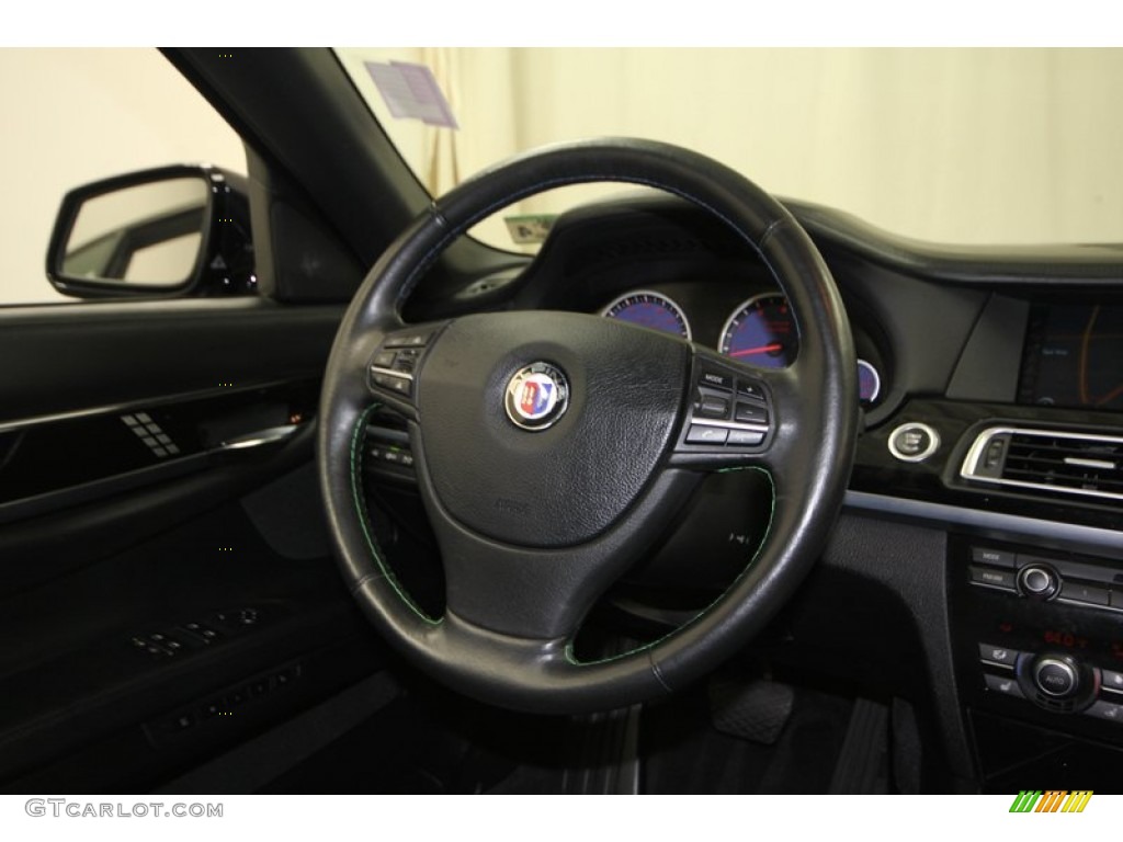 2011 BMW 7 Series Alpina B7 LWB Black Steering Wheel Photo #77395404