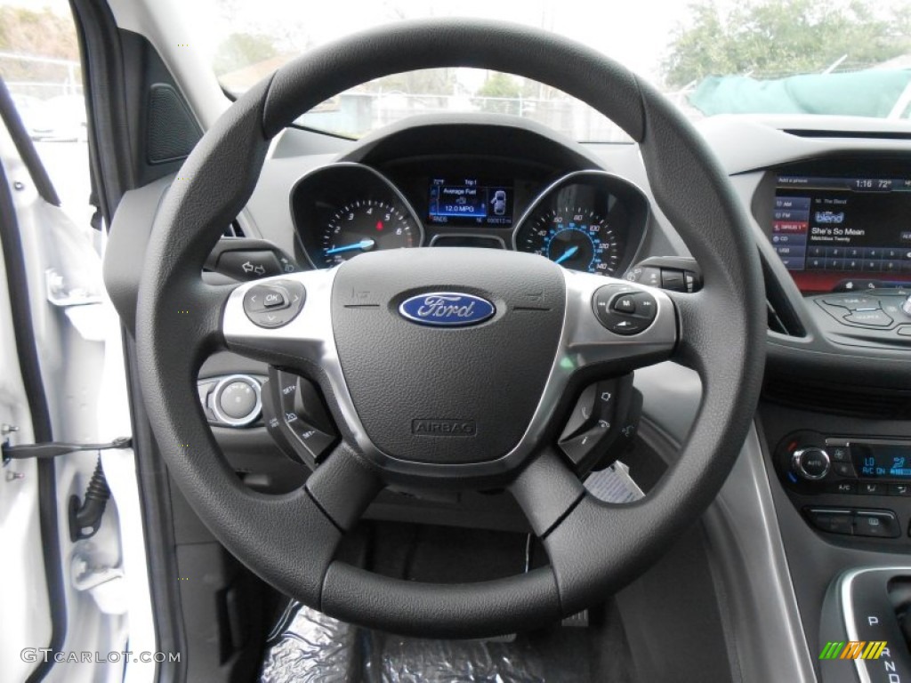 2013 Escape SE 1.6L EcoBoost - White Platinum Metallic Tri-Coat / Charcoal Black photo #33