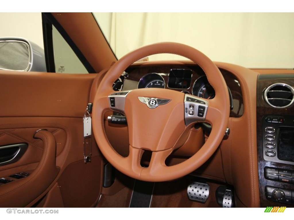 2008 Bentley Continental GT Speed Saddle Steering Wheel Photo #77395761