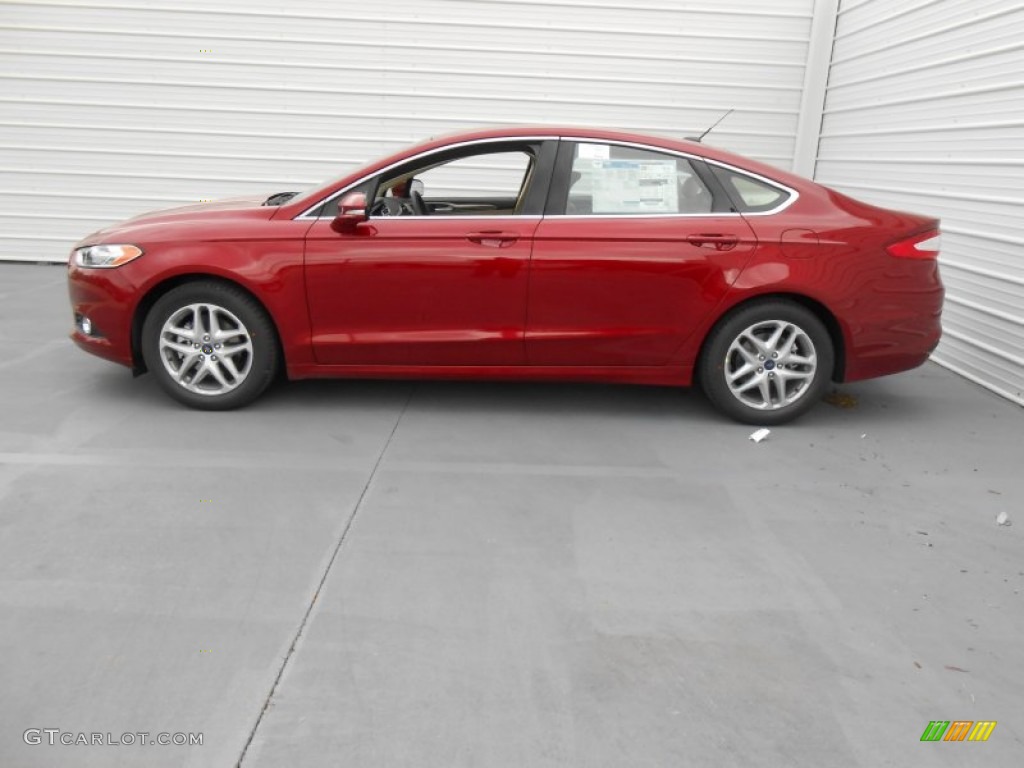 Ruby Red Metallic 2013 Ford Fusion SE 1.6 EcoBoost Exterior Photo #77396580