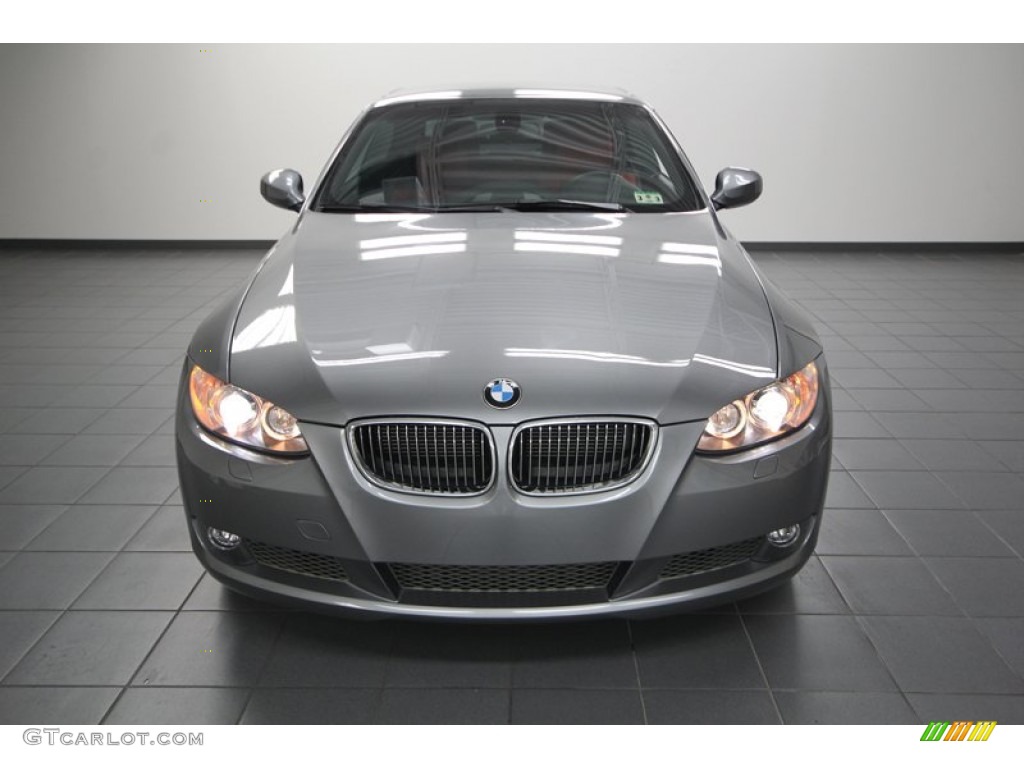 2010 3 Series 335i Convertible - Space Gray Metallic / Coral Red/Black Dakota Leather photo #6