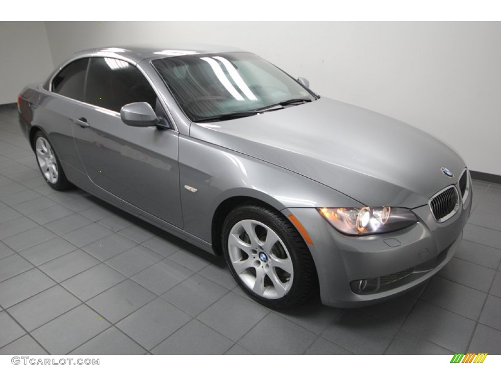 2010 3 Series 335i Convertible - Space Gray Metallic / Coral Red/Black Dakota Leather photo #9