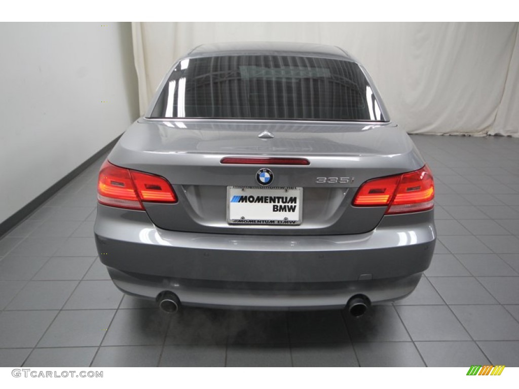 2010 3 Series 335i Convertible - Space Gray Metallic / Coral Red/Black Dakota Leather photo #13