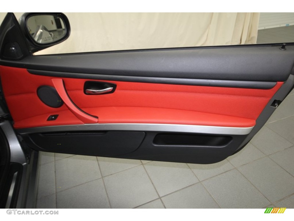2010 3 Series 335i Convertible - Space Gray Metallic / Coral Red/Black Dakota Leather photo #36