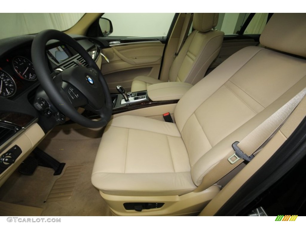 2013 X5 xDrive 35i Premium - Black Sapphire Metallic / Sand Beige photo #3