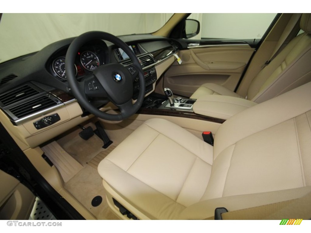 2013 X5 xDrive 35i Premium - Black Sapphire Metallic / Sand Beige photo #11