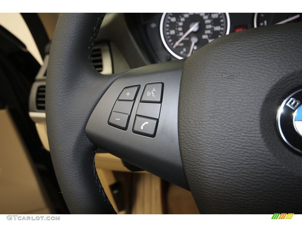 2013 X5 xDrive 35i Premium - Black Sapphire Metallic / Sand Beige photo #23