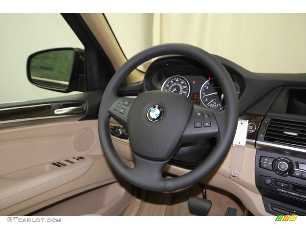 2013 X5 xDrive 35i Premium - Black Sapphire Metallic / Sand Beige photo #26
